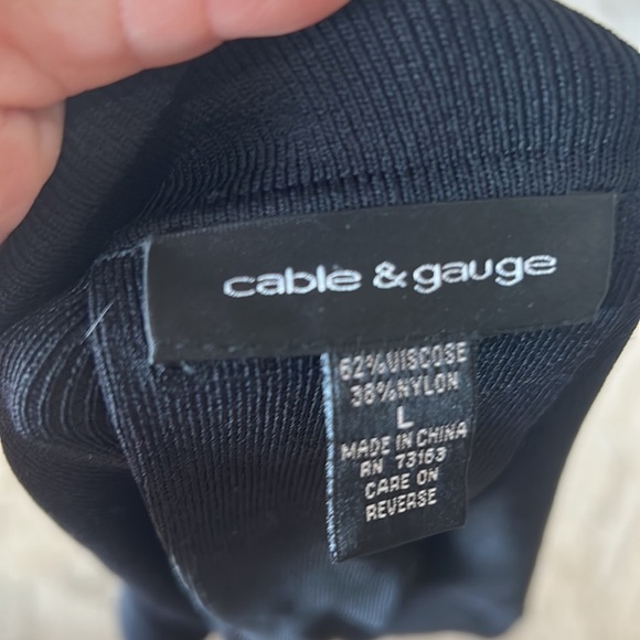 Cable & Gauge Single Button Blazer. Size L (881A) - Picture 6 of 8